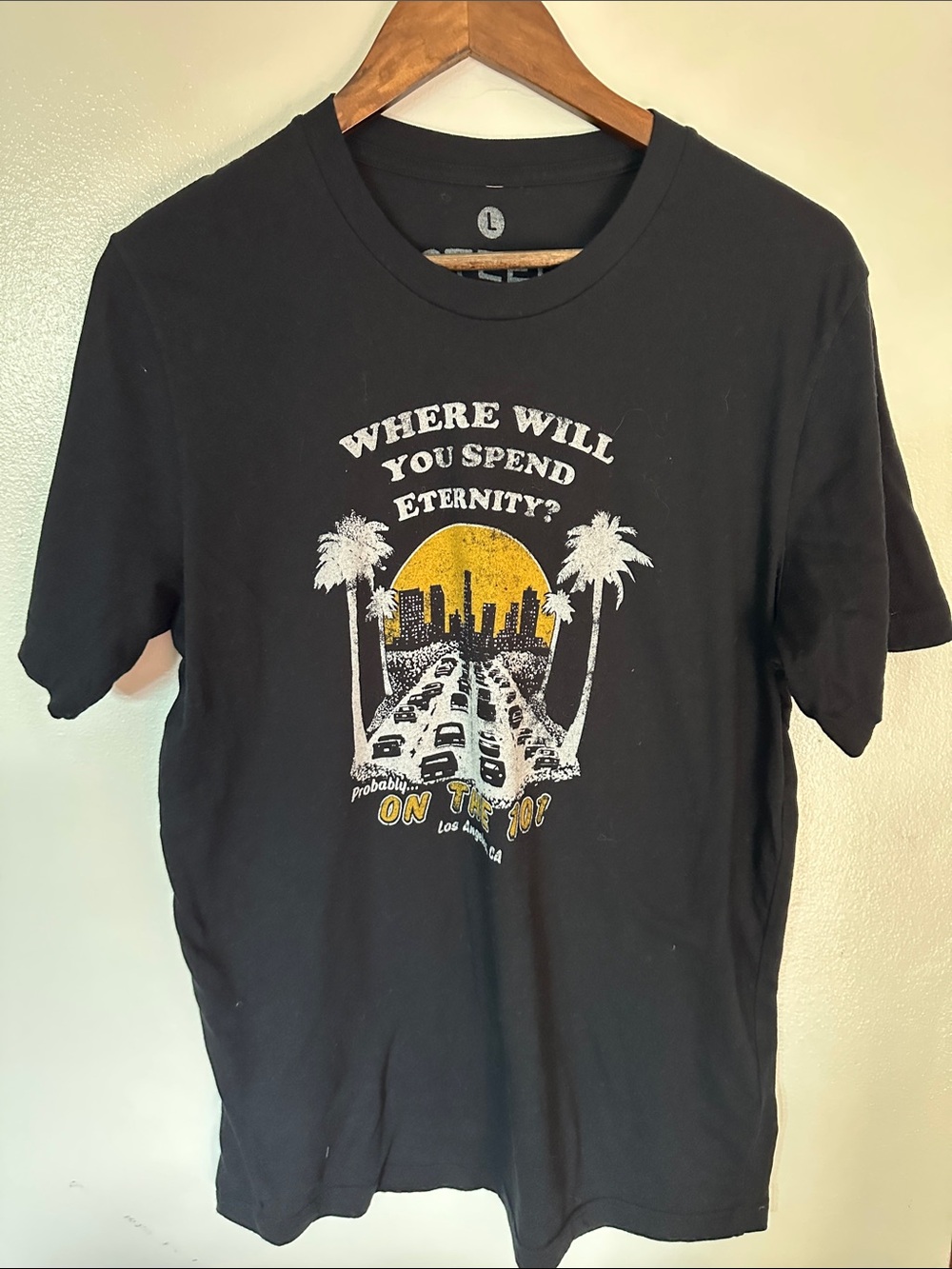 Where Will You Spend Eternity? Black Graphic Tee